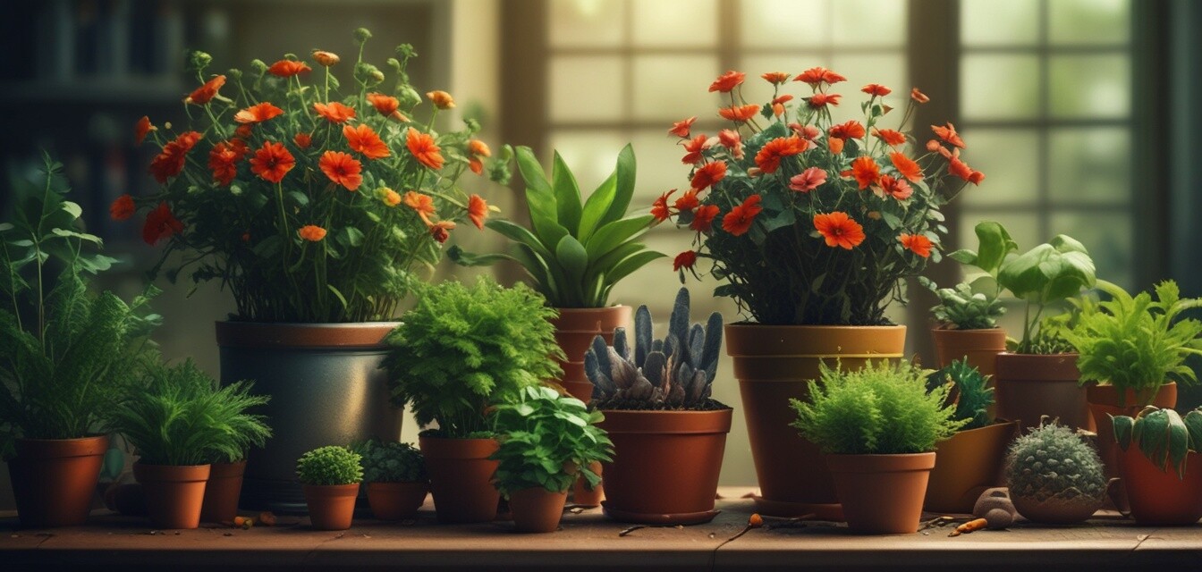 Pflanzen und Samen für nachhaltige Gartenpflege